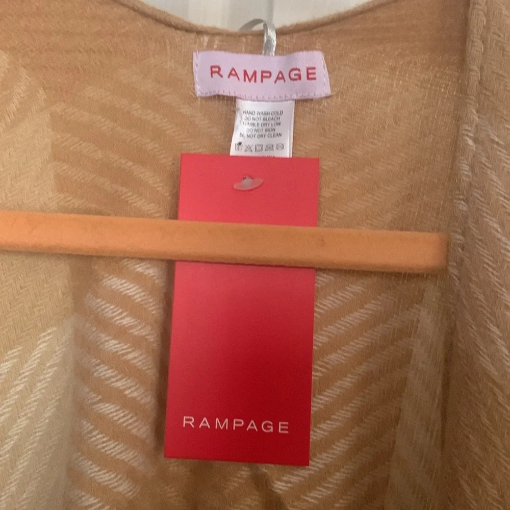 NWT light  weight Ruana wrap cape neutral colors - Picture 5 of 9